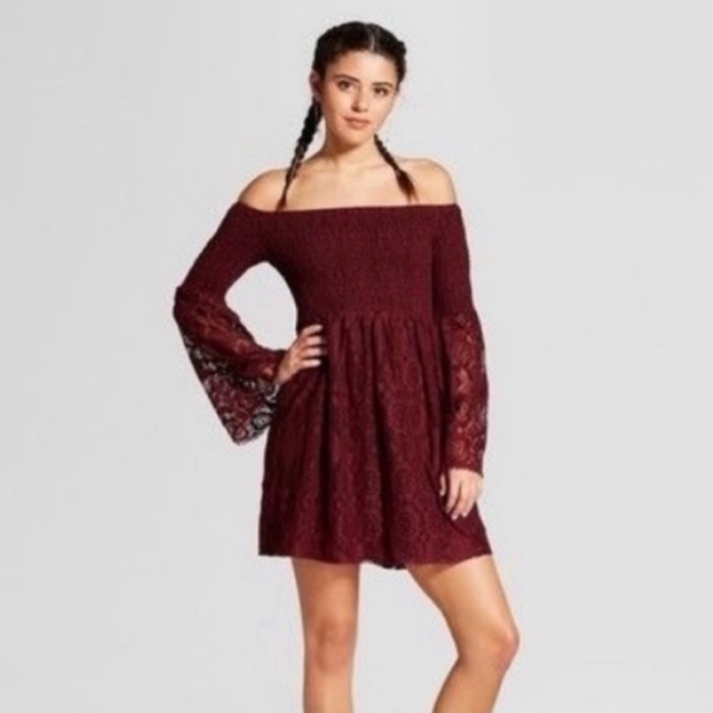 Lace Smocked Boho Dress🥀